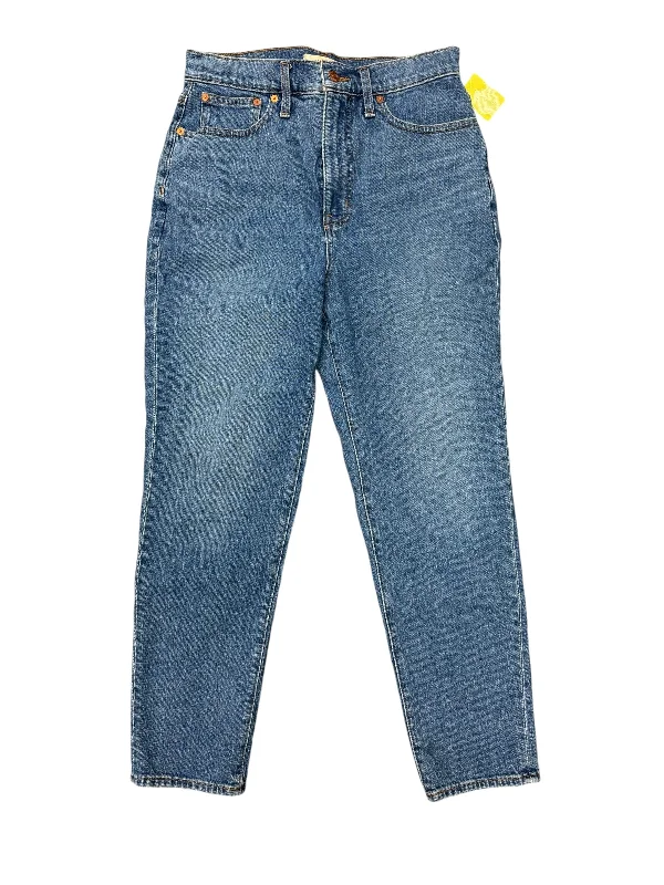 Parkas Style Jeans Straight By Madewell In Blue Denim, Size: 6