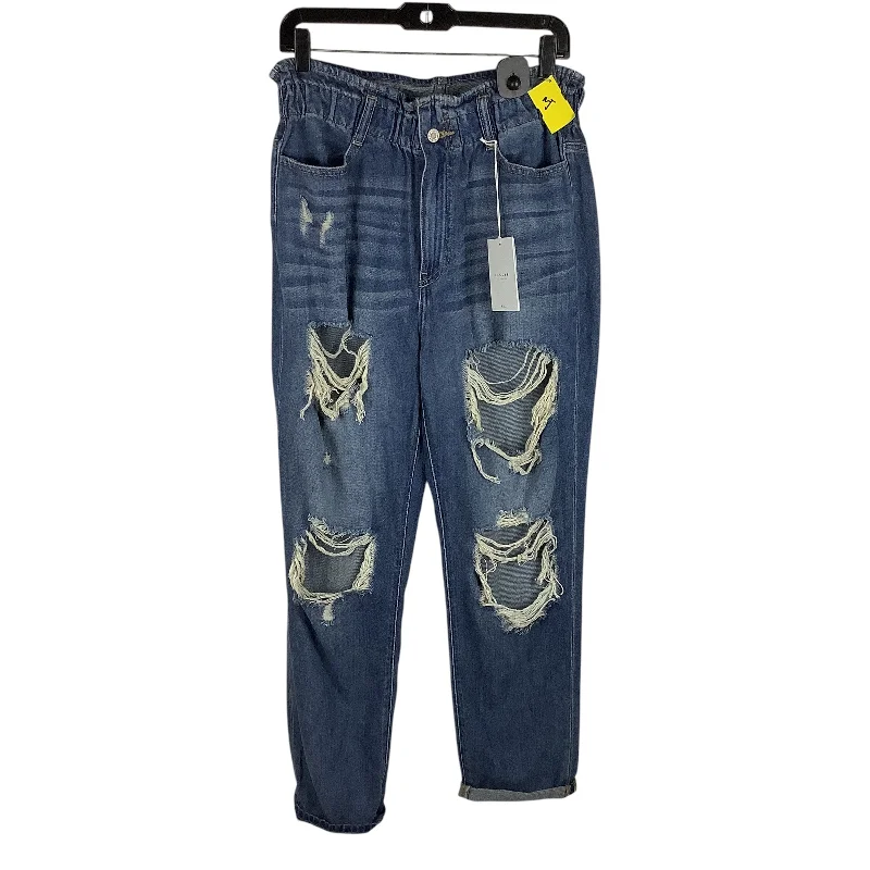 Lounge Wear Jeans Boyfriend By Kancan In Blue Denim, Size: 28