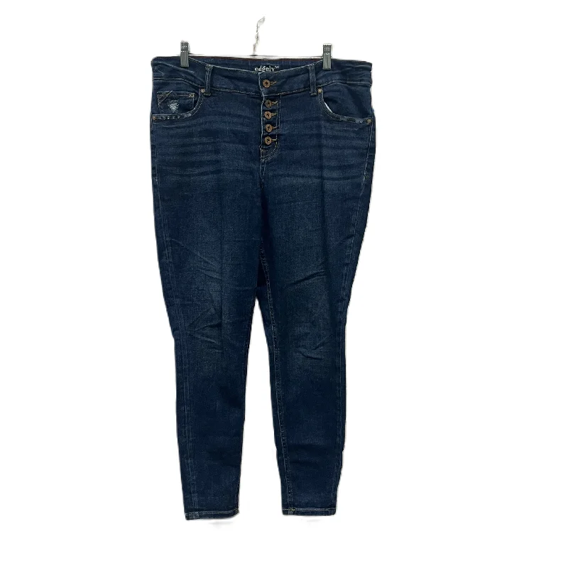 Urban Comfort Jeans Skinny By Edgely In Blue, Size: 16