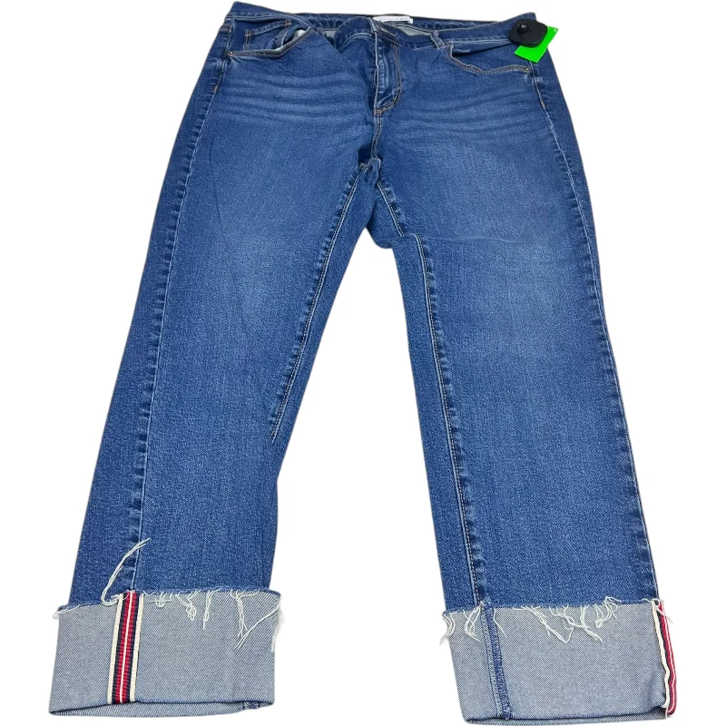 Effortless Comfort Jeans Straight By Loft In Blue Denim, Size: 12