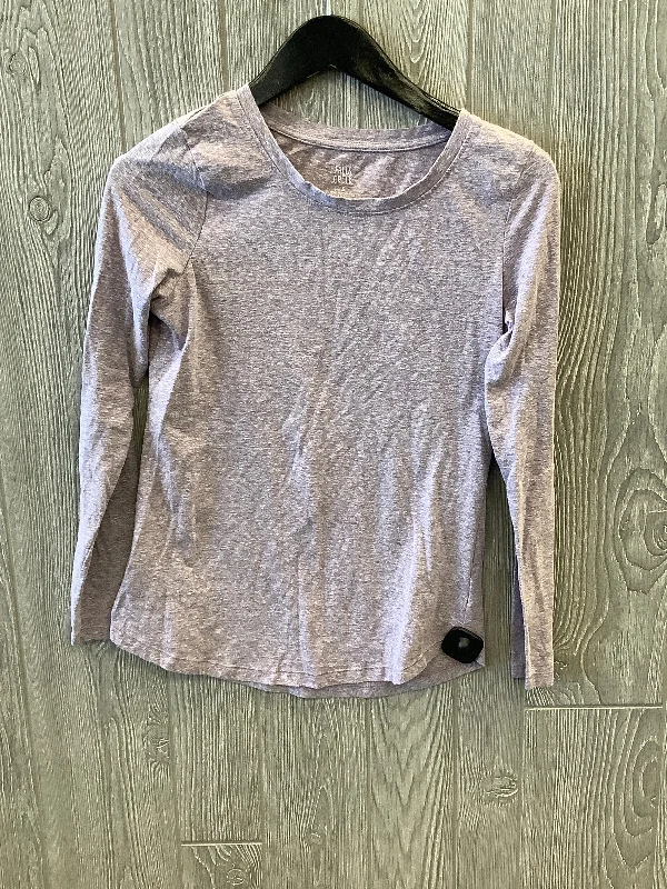 Smart Casual Top Long Sleeve By Falls Creek In Purple, Size: S