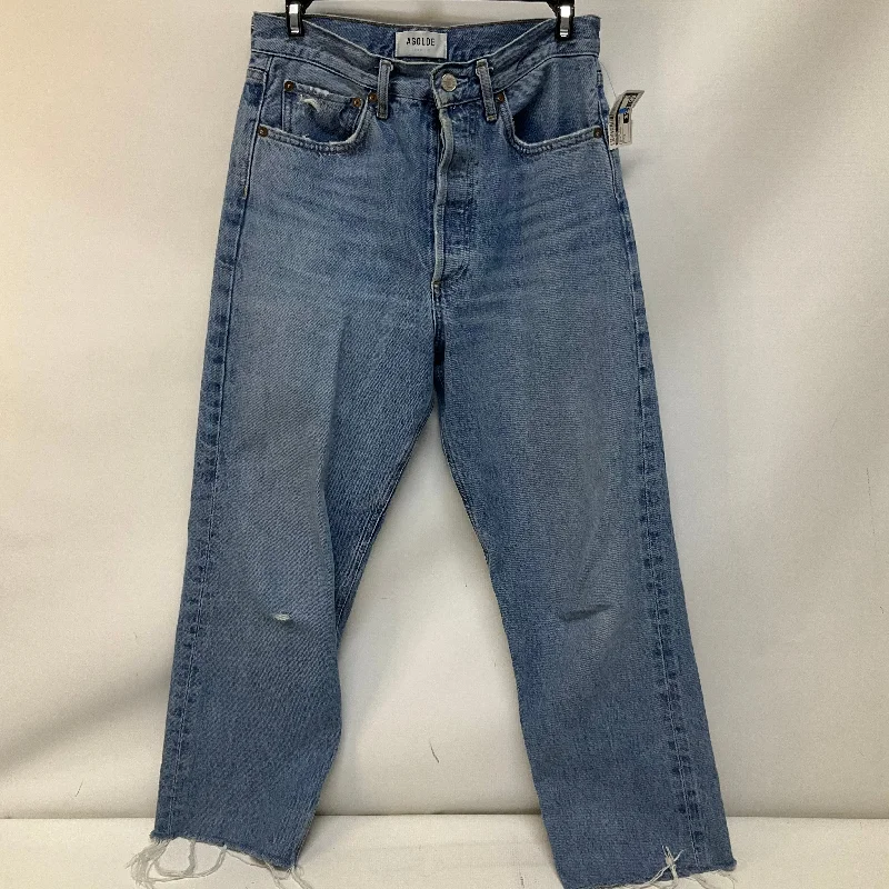 Comfortable Style Jeans Boyfriend By Agolde In Blue Denim, Size: 0