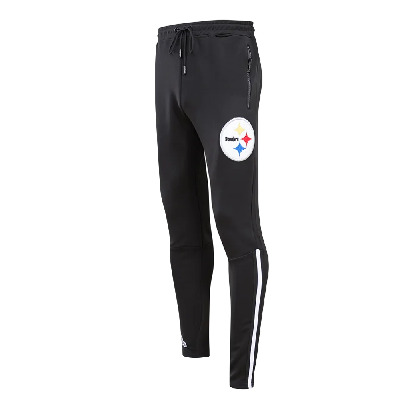 Relaxed Fit NFL PITTSBURGH STEELERS CLASSIC MEN'S TRACK PANT (BLACK)