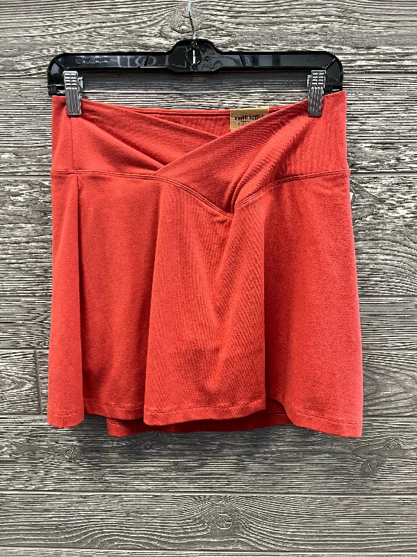 Smart Casual Athletic Skort By Pink In Orange, Size: M