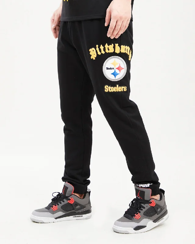 Soft T-Shirts NFL PITTSBURGH STEELERS OLD ENGLISH MEN'S SWEATPANT (BLACK)