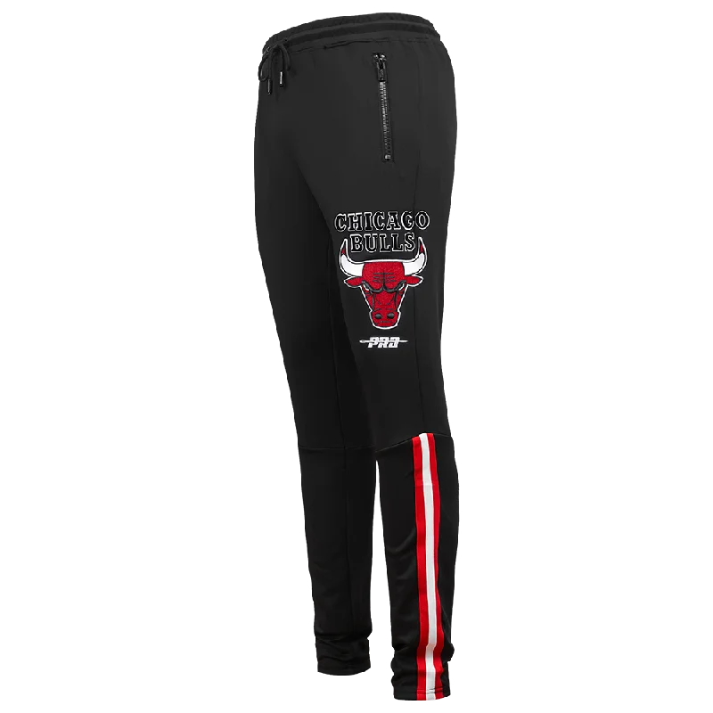 Heavy Coats NBA CHICAGO BULLS AJ 1 RE-IMAGINED DK TRACK PANT (BLACK/RED)