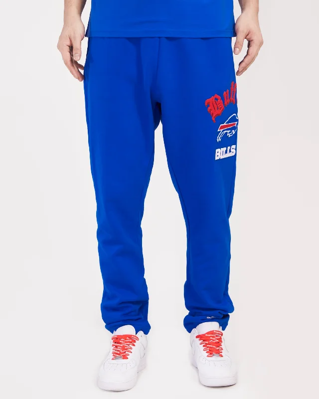 Wool Pants NFL BUFFALO BILLS OLD ENGLISH MEN'S SWEATPANT (ROYAL BLUE)