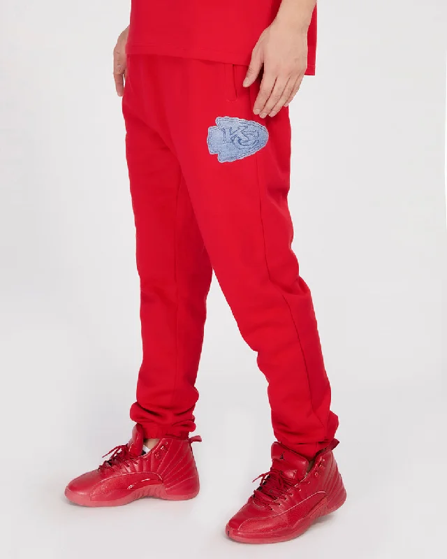 Street Tees NFL KANSAS CITY CHIEFS VARSITY BLUES MEN'S SWEATPANT (RED)