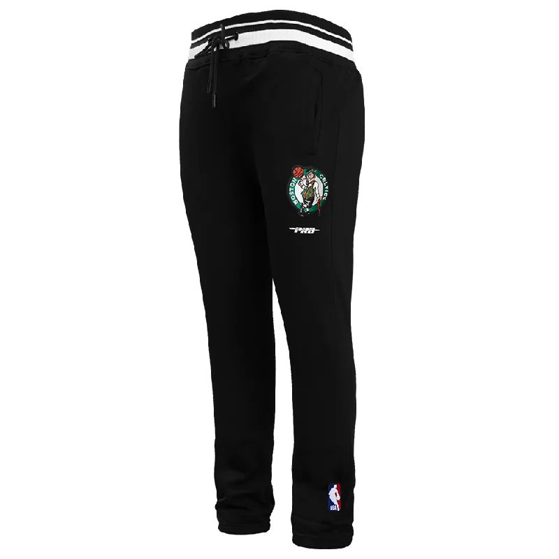 Sporty Chic NBA BOSTON CELTICS SCRIPT TAIL MEN'S RIB FLC SWEATPANT (BLACK)