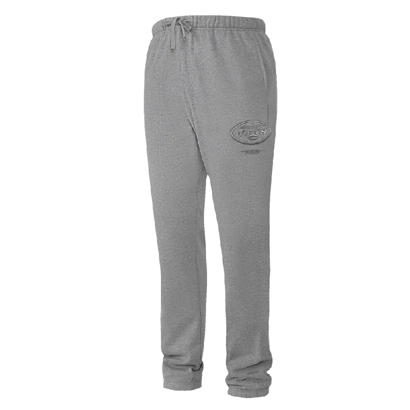 Soft Fabrics NFL NEW YORK JETS NEUTRAL MEN'S SWEATPANT (DARK HEATHER GRAY)