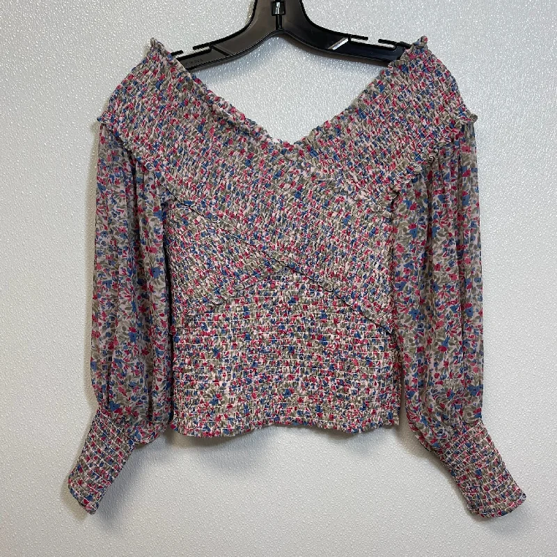 Lightwear Options Print Top Long Sleeve Bb Dakota, Size S