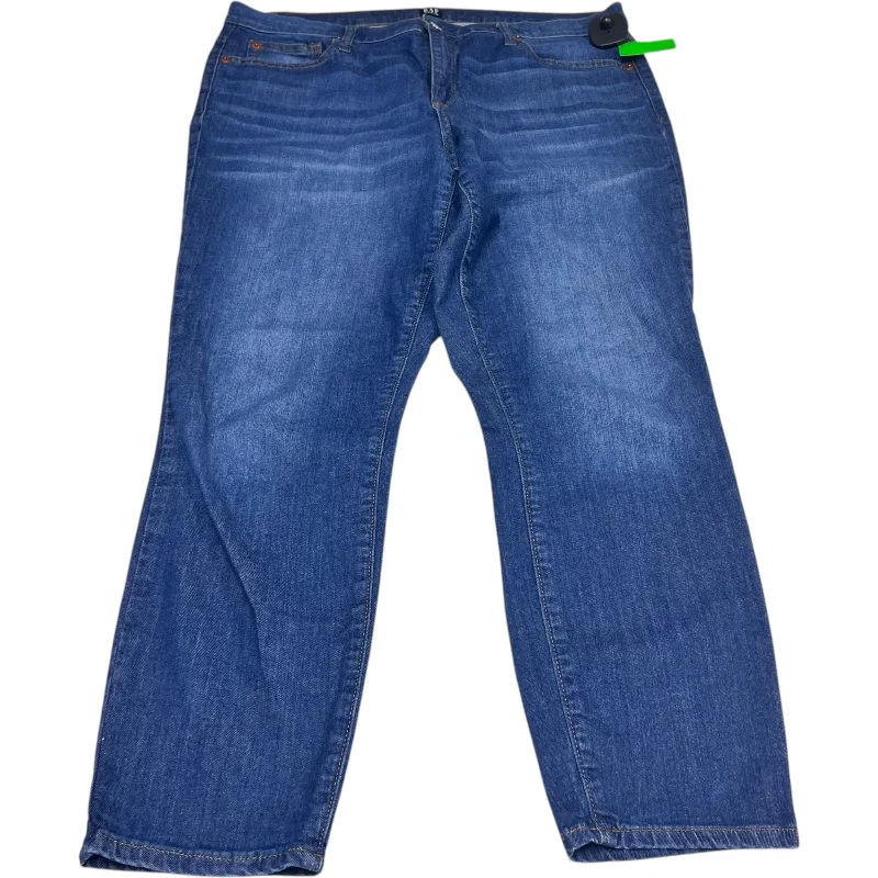 Casual Knitwear Jeans Skinny By Gap In Blue Denim, Size: 14