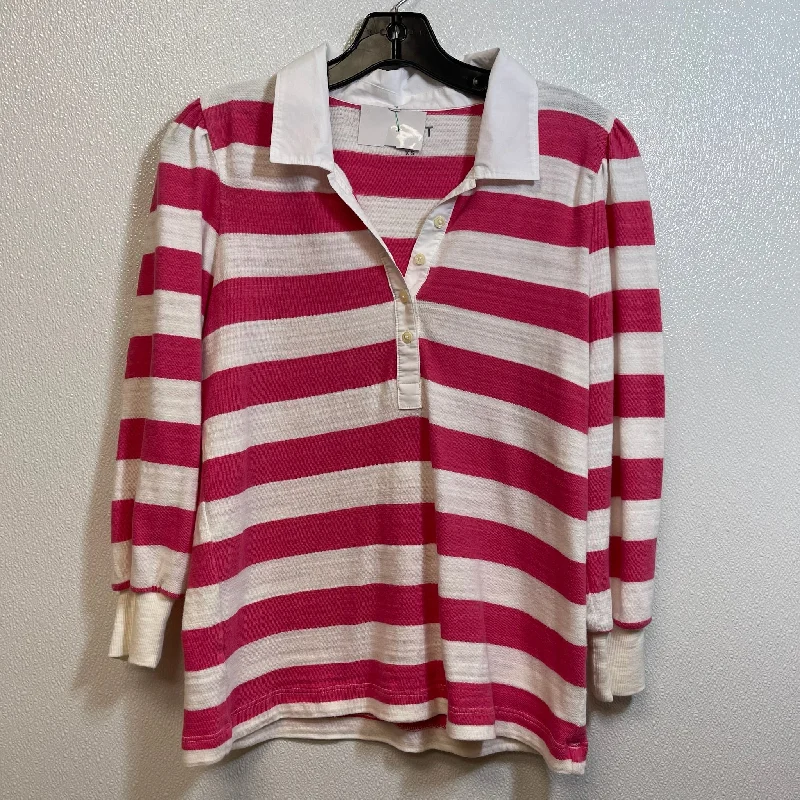 Smart Wear Top Long Sleeve By Loft In Striped, Size: Xs