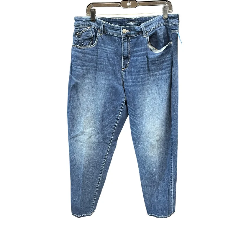 Parkas Style Jeans Boyfriend By Chicos In Blue Denim, Size: 12