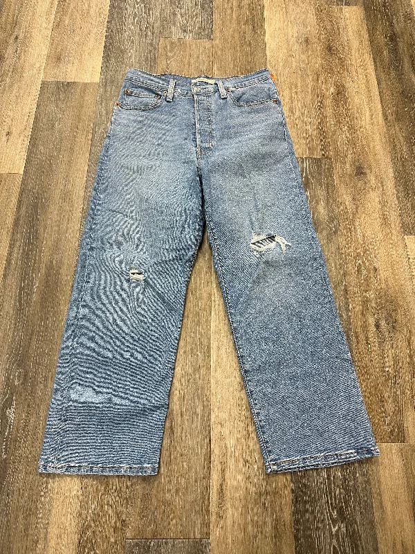 Lightwear Options Jeans Boot Cut By Levis In Blue Denim, Size: 10
