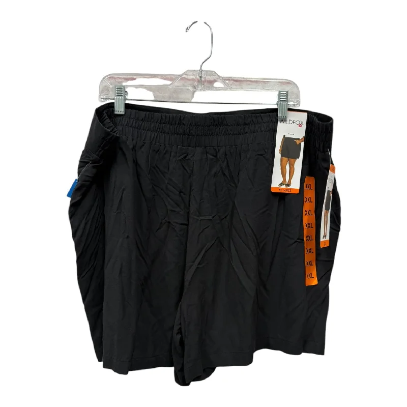 Everyday Wear Athletic Shorts By Wildfox In Black, Size:Xxxl