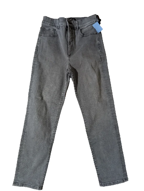 Trendy Comfort Jeans Skinny By Express In Grey, Size: 6