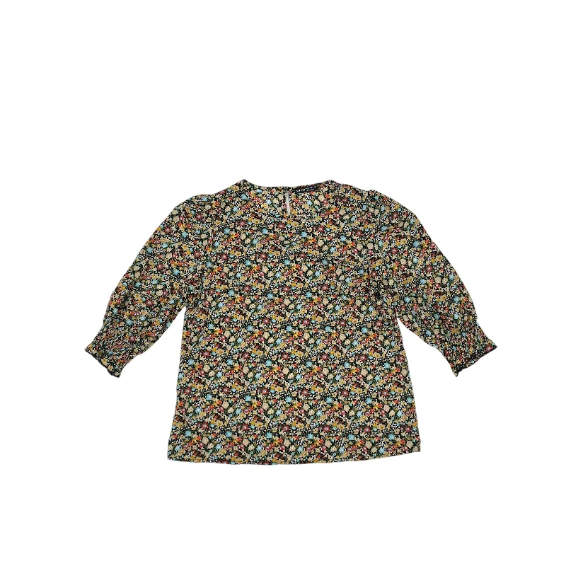 Stylish Joggers FLORAL PRINT TOP 3/4 SLEEVE by SHEIN Size:M