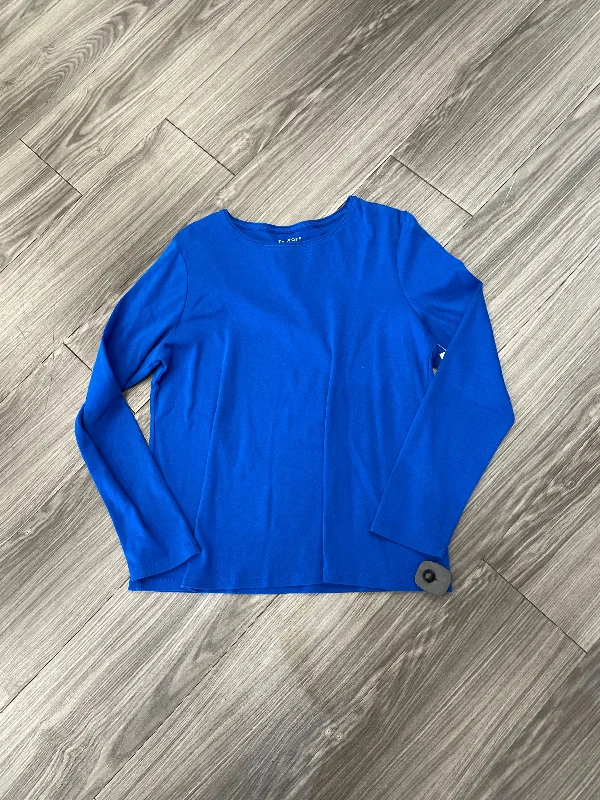 Casual Jackets Top Long Sleeve By Talbots In Blue, Size: Xl