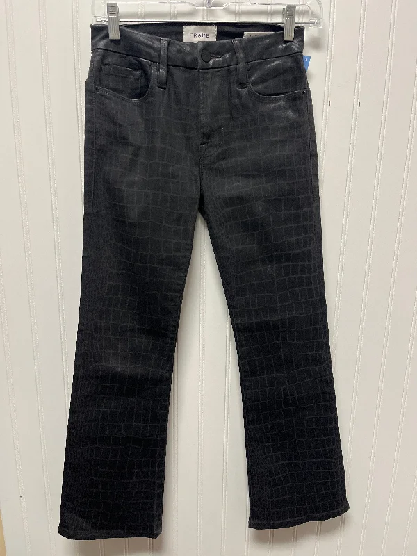 Everyday Wear Jeans Boot Cut By Frame In Snakeskin Print, Size: 2