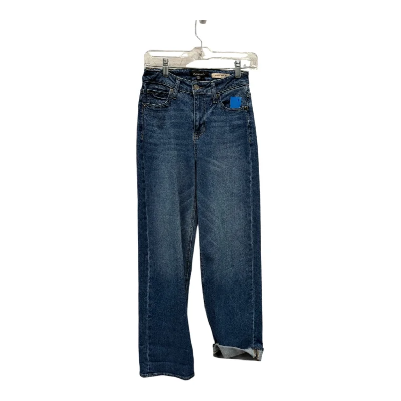 Relaxed Wardrobe Jeans Wide Leg By Bcbg In Blue, Size:0