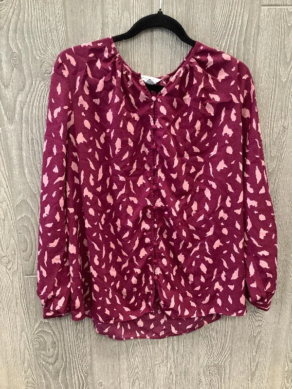 Everyday Wear Purple Top Long Sleeve Nine West, Size Xl