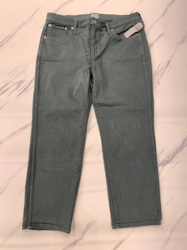 Casual Wear Jeans Skinny By J. Crew In Green, Size: 12p