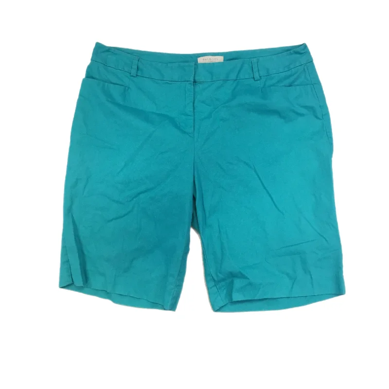 Relaxed Wear Shorts By Talbots In Teal, Size: 16