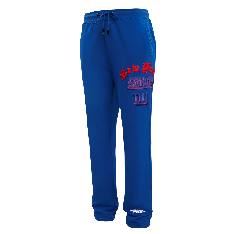 Printed Scarves NFL NEW YORK GIANTS OLD ENGLISH LOGO MEN'S SWEATPANT (DOGERS BLUE)