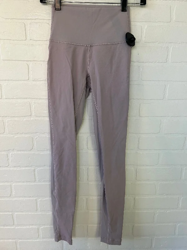 Soft T-Shirts Athletic Leggings By Lululemon In Purple, Size: 2