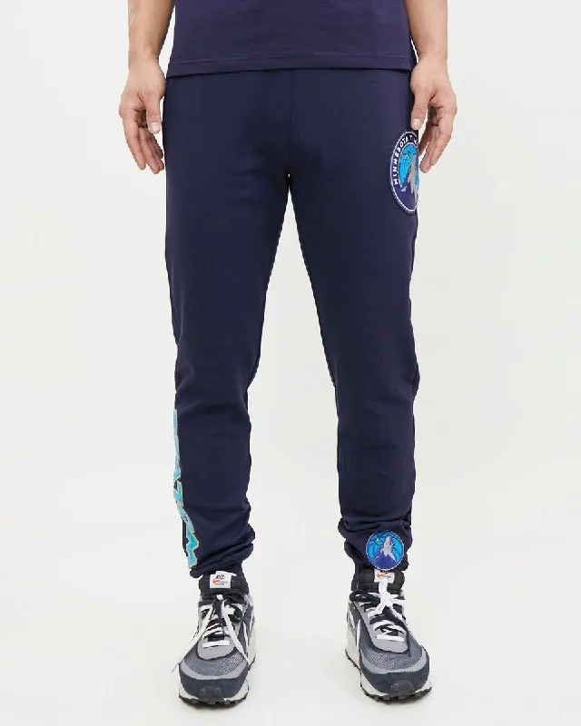 Casual Trends NBA MINNESOTA TIMBERWOLVES CLASSIC CHENILLE MEN'S JOGGER (MIDNIGHT NAVY)