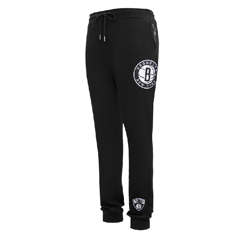 Casual Outfit NBA BROOKLYN NETS CLASSIC CHENILLE MEN'S JOGGER (BLACK)