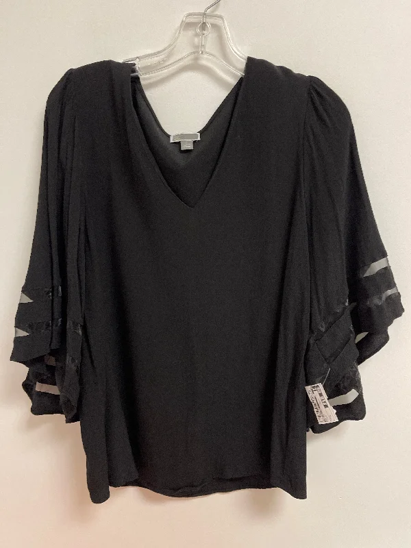 Everyday Essentials Top Long Sleeve By Chelsea 28 In Black, Size: L