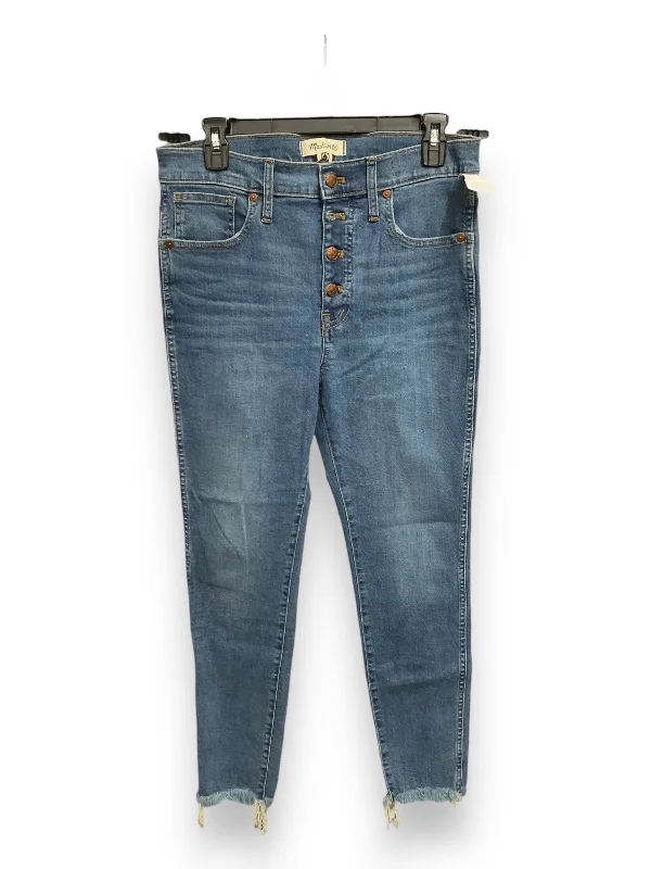 Minimalist Style Jeans Skinny By Madewell In Blue, Size: 8