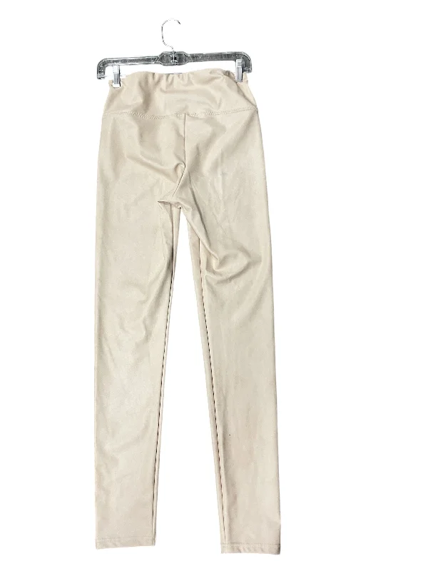 Casual Chinos Pants Leggings By Avec Les Filles In Ivory, Size: S