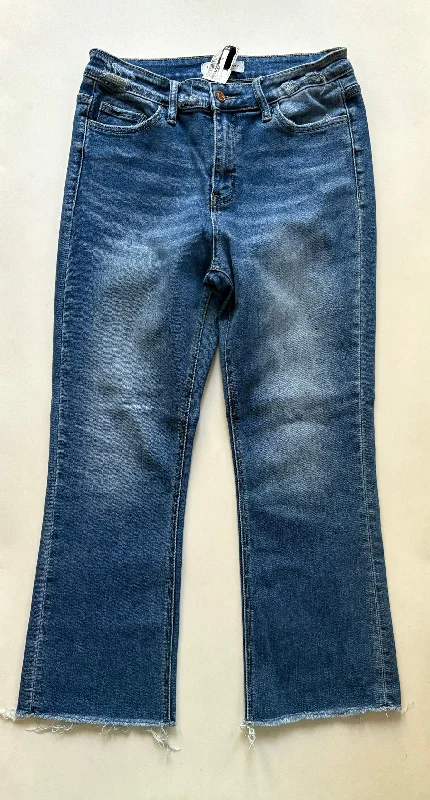 Utility Vests Jeans Flared By Flying Monkey In Denim, Size: 8