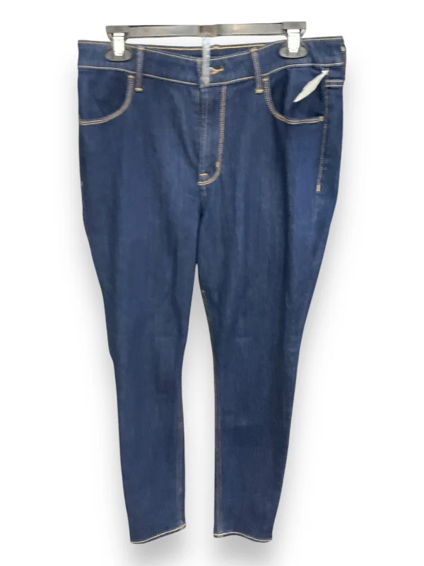 Modern Style Jeans Skinny By Old Navy In Blue Denim, Size: 12