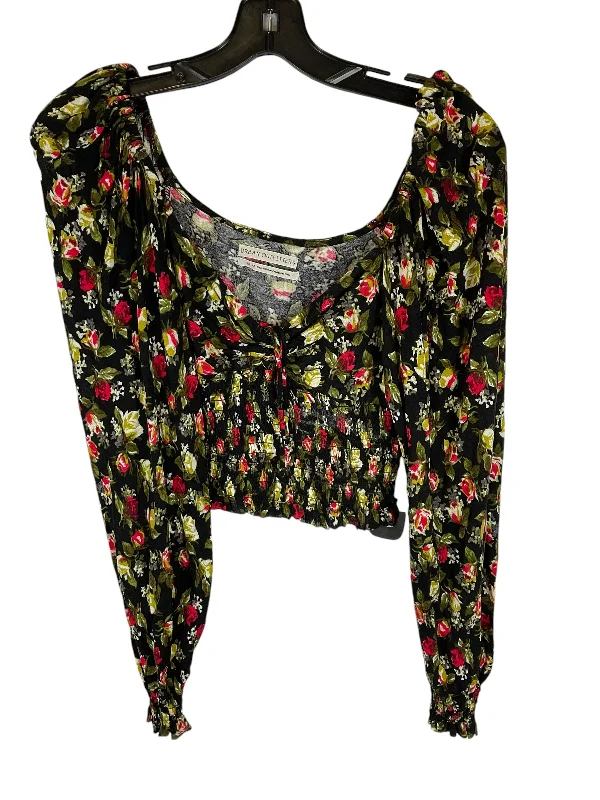Parkas Style Top Long Sleeve By Urban Outfitters In Black, Size: M