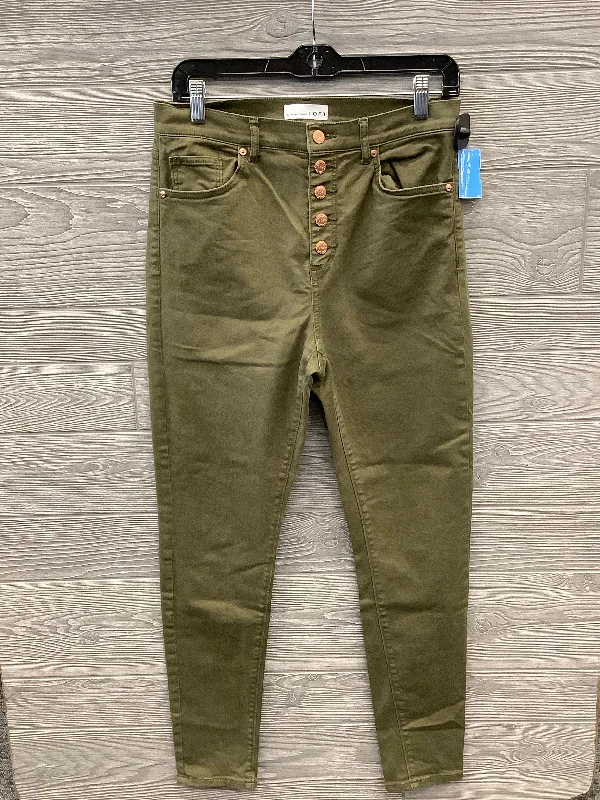 Comfy Jackets Jeans Skinny By Loft In Green, Size: 6