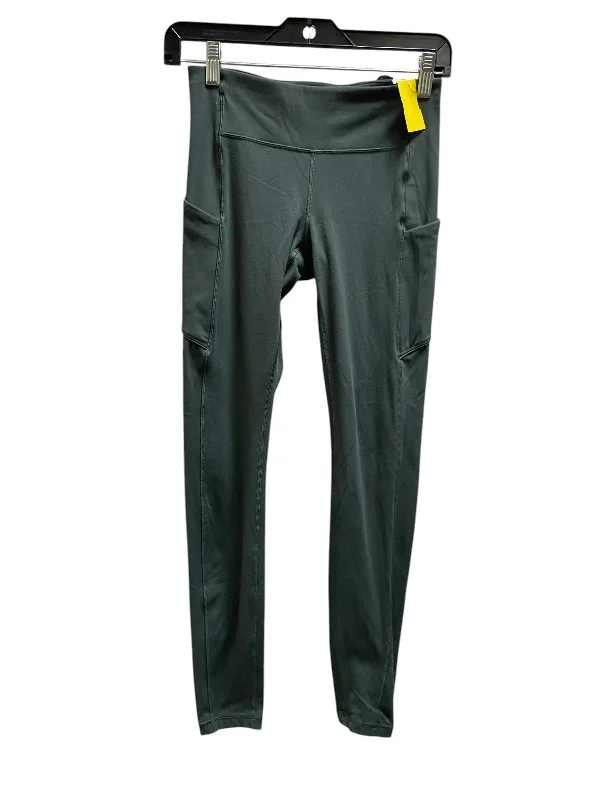 Sporty Look Athletic Leggings By Lululemon In Green, Size: 4