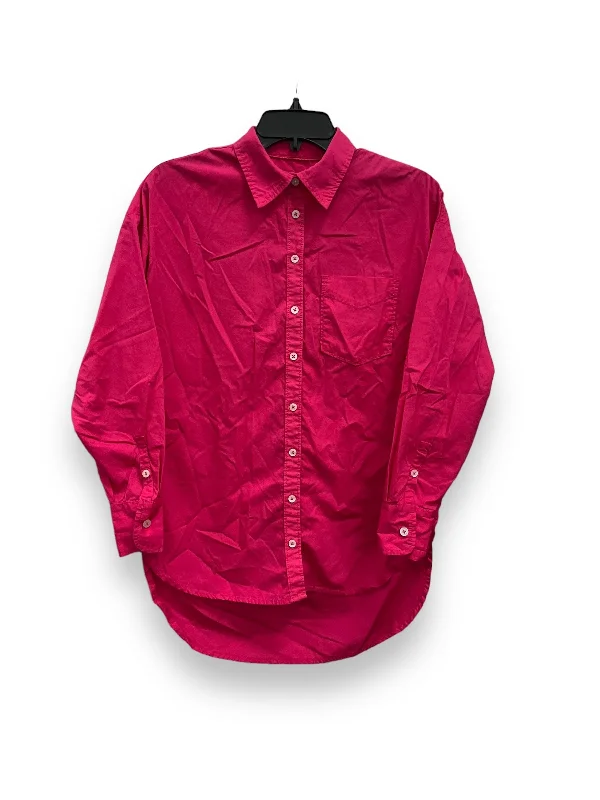 Comfortable Style Pink Top Long Sleeve Maeve, Size Xs