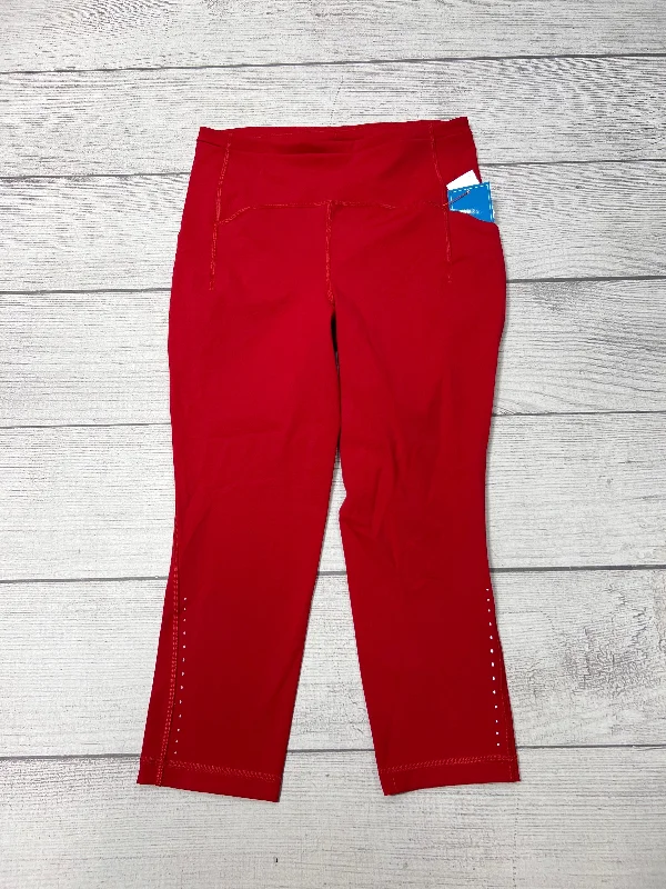 Casual Trends Athletic Capris By Lululemon In Red, Size: 8