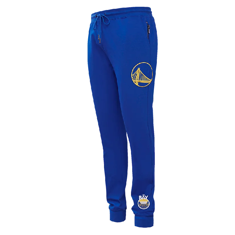Premium Outfits NBA GOLDEN STATE WARRIORS CLASSIC CHENILLE MEN'S JOGGER (ROYAL BLUE)