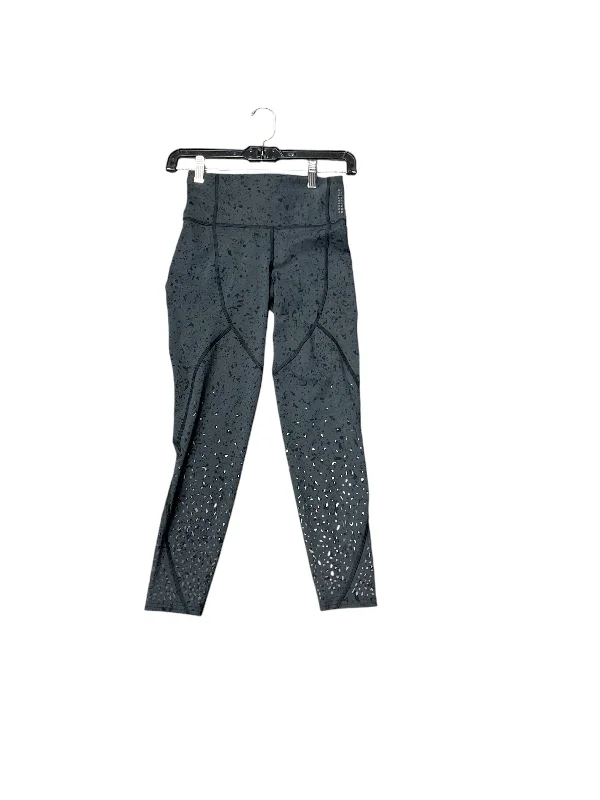 Varsity Jackets Athletic Leggings By Lululemon In Grey, Size: 4
