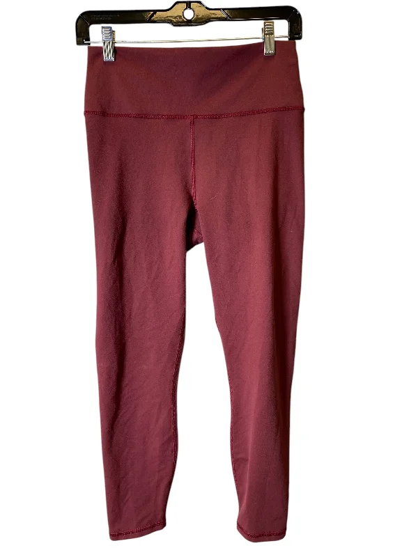 Relaxed Fit Athletic Leggings By Fabletics In Purple, Size: M