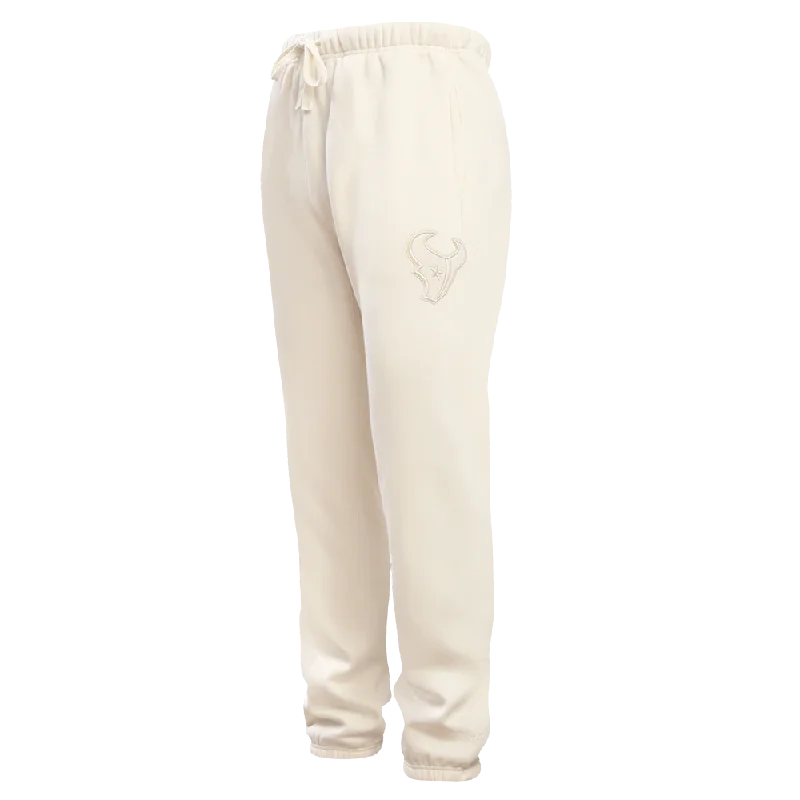Stylish Sneakers NFL HOUSTON TEXANS NEUTRAL MEN'S SWEATPANT (EGGSHELL)