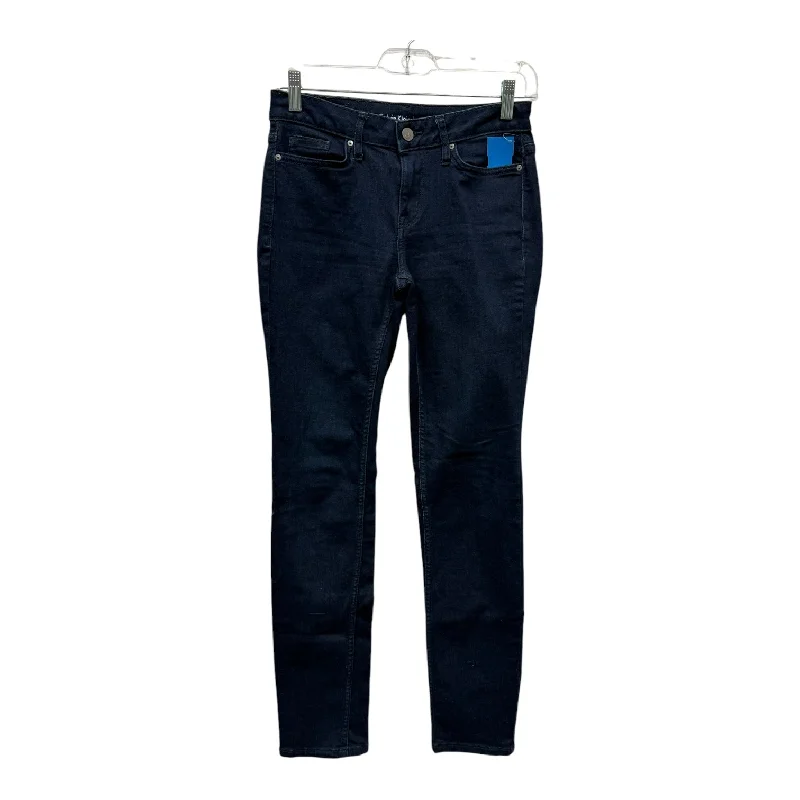 Everyday Wear Jeans Skinny By Calvin Klein In Blue Denim, Size:2