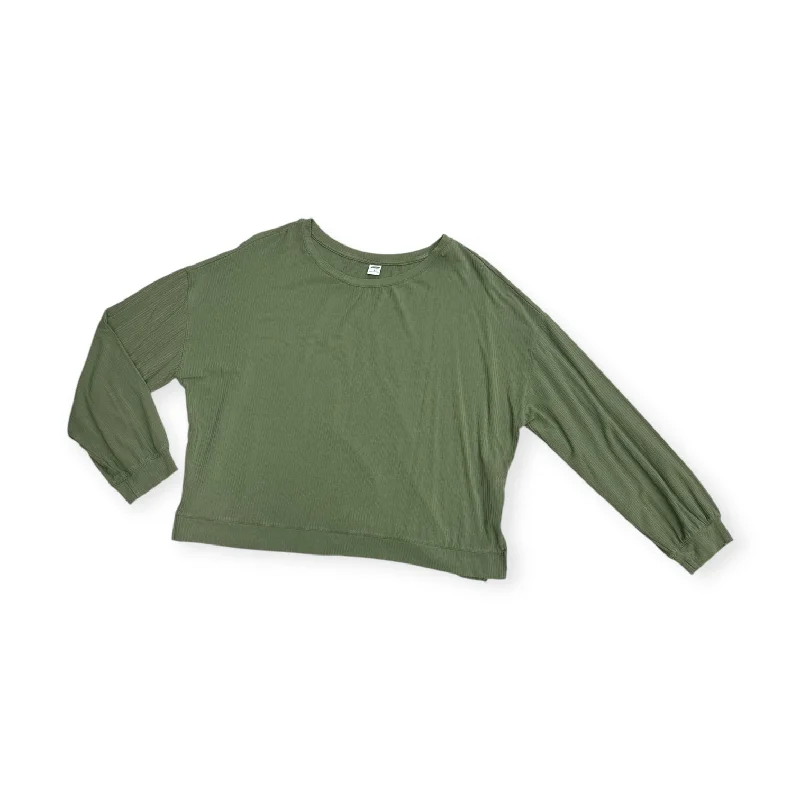 Lightweight Gear Top Long Sleeve By Old Navy In Green, Size: M