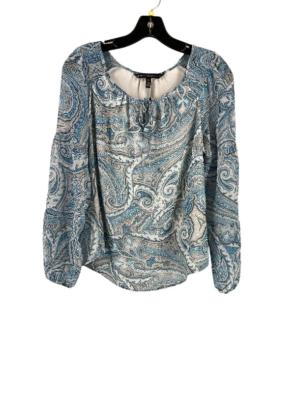 Modern Backpacks Blue Top Long Sleeve White House Black Market, Size Xs