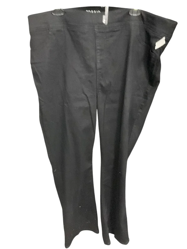 Streetwear Look Jeans Boot Cut By Torrid In Black Denim, Size: 3x